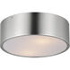 Tommy 2 Light 12 inch Satin Nickel Flush Mount Ceiling Light