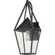 Bavaria 1 Light 20.5 inch Black Outdoor Wall Mount