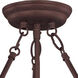Essentials - 584x 3 Light 15 inch Oil Rubbed Bronze Invert Bowl Pendant Ceiling Light