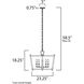 Lucent 5 Light 23.25 inch Polished Nickel Chandelier Ceiling Light