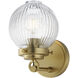 Kasbah 1 Light 6 inch Satin Brass Wall Sconce Wall Light