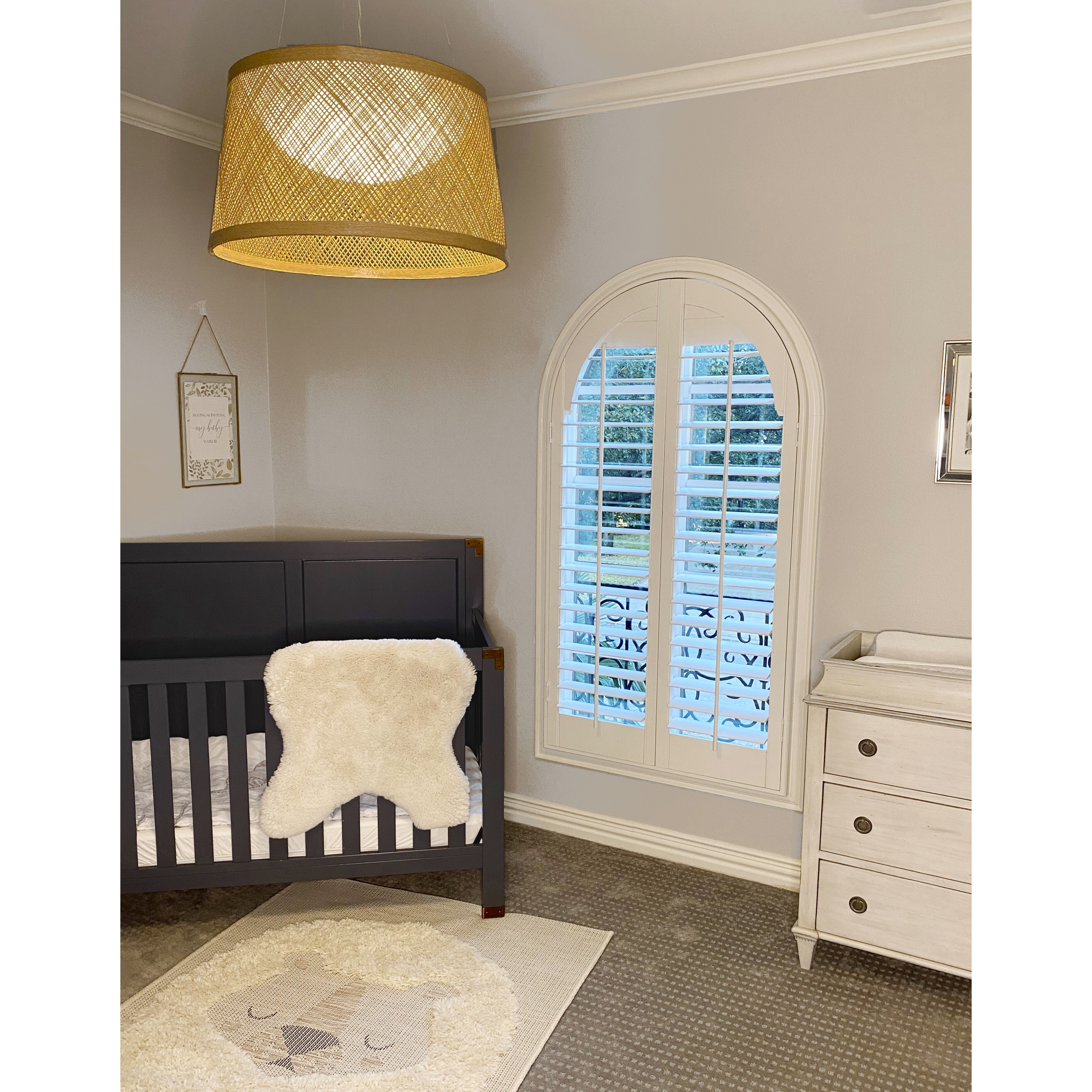 Bahama LED 24 inch Natural Single Pendant Ceiling Light