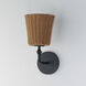 Baja 1 Light 6 inch Dark Bronze Wall Sconce Wall Light