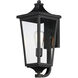 Sutton Place VX 1 Light 19 inch Black Outdoor Wall Mount