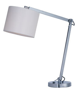 Hotel 19 inch 16.00 watt Polished Chrome Table Lamp Portable Light