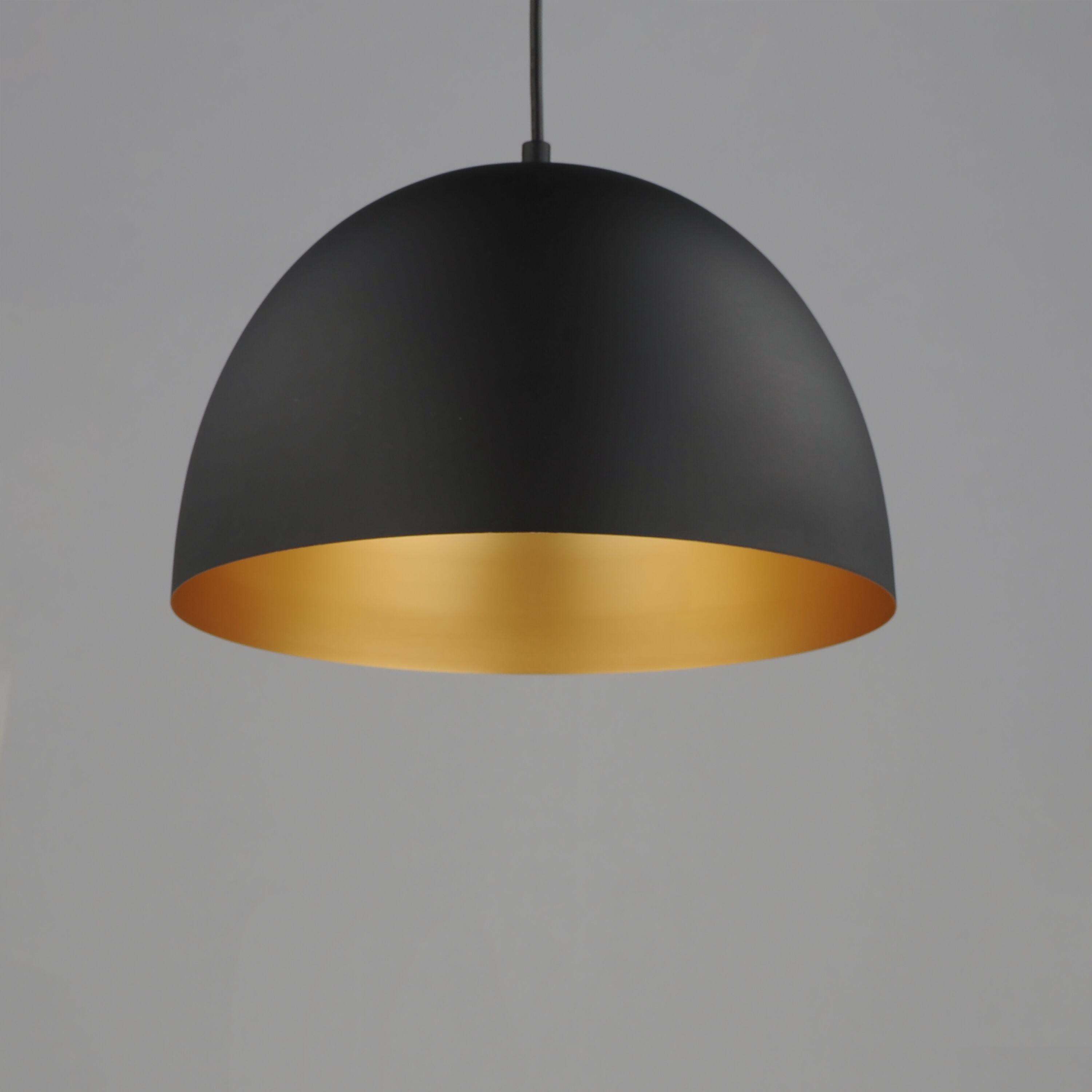 Tova 1 Light 13.5 inch Black and Gold Single Pendant Ceiling Light