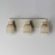 Pompeii 3 Light 21 inch Travertine and Oyster Bath Vanity Wall Light