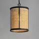 Cane 1 Light 10 inch Black Single Pendant Ceiling Light