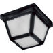 Outdoor Essentials - 620x 2 Light 9.5 inch Black Outdoor Flush Mount
