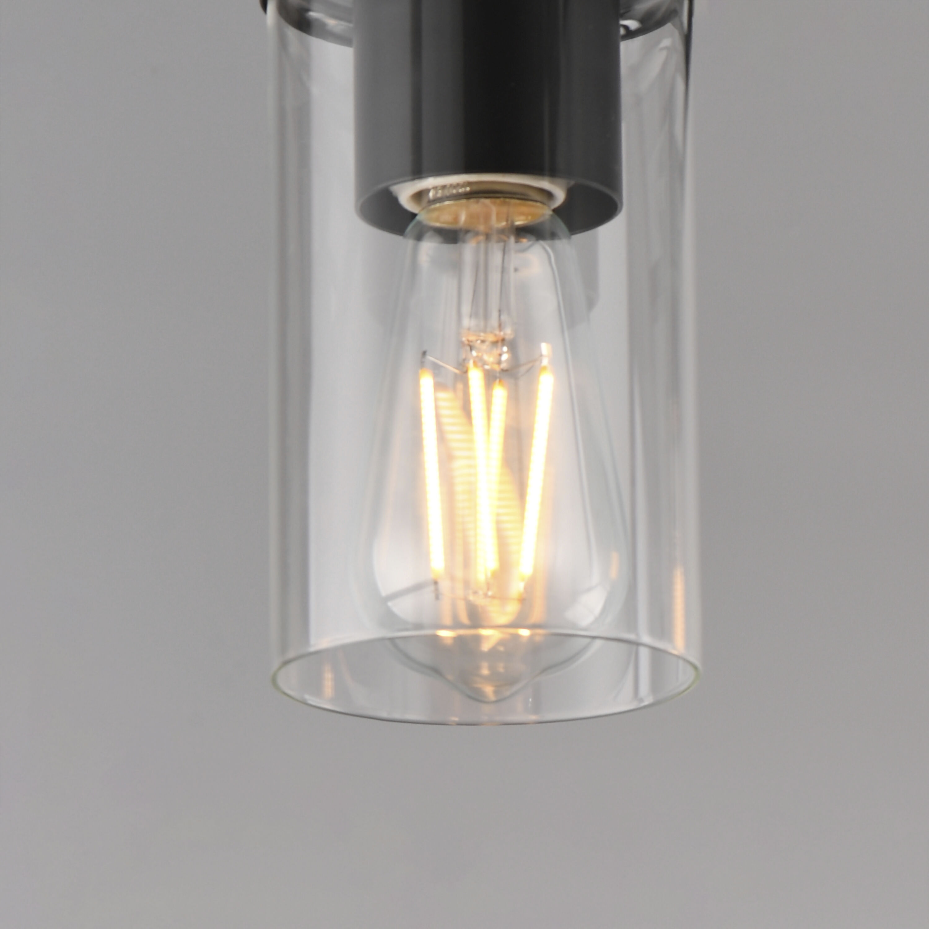 Lateral 1 Light 4.75 inch Black Single Pendant Ceiling Light in Clear