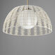 Macrame 1 Light 29.5 inch Gold Single Pendant Ceiling Light