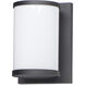 Barrel LED 9.75 inch Black Outdoor Wall Mount