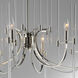 Divine 8 Light 38.25 inch Polished Nickel Chandelier Ceiling Light