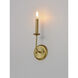 Wesley 1 Light 4.75 inch Satin Brass ADA Wall Sconce Wall Light