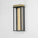 Rincon LED 16 inch Black and Gold Outdoor Wall Mount
