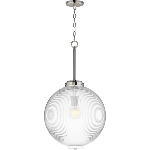 Kasbah 1 Light 15.75 inch Satin Nickel Single Pendant Ceiling Light