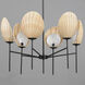 Maldives 6 Light 32 inch Black Chandelier Ceiling Light