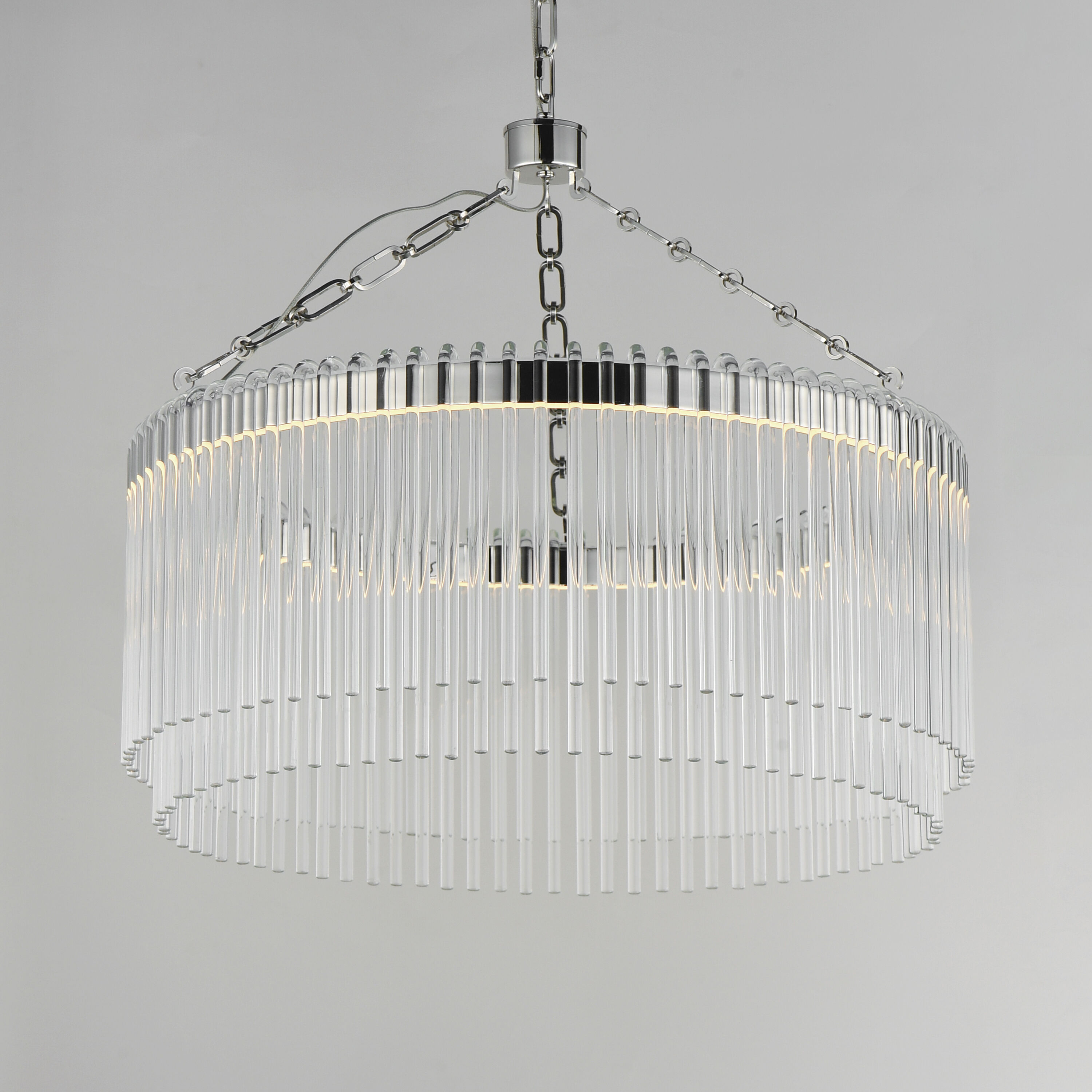 Jolie Single Pendant Ceiling Light in Polished Nickel