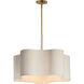 Corsica 5 Light 24.5 inch Natural Aged Brass Single Pendant Ceiling Light