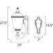 Carriage House VX 3 Light 26.5 inch Oriental Bronze Outdoor Wall Mount