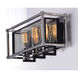Refine 3 Light 20.5 inch Black and Polished Nickel Bath Vanity Wall Light