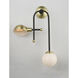 Mingle LED Wall Sconce Wall Light in Bronze/Satin Brass