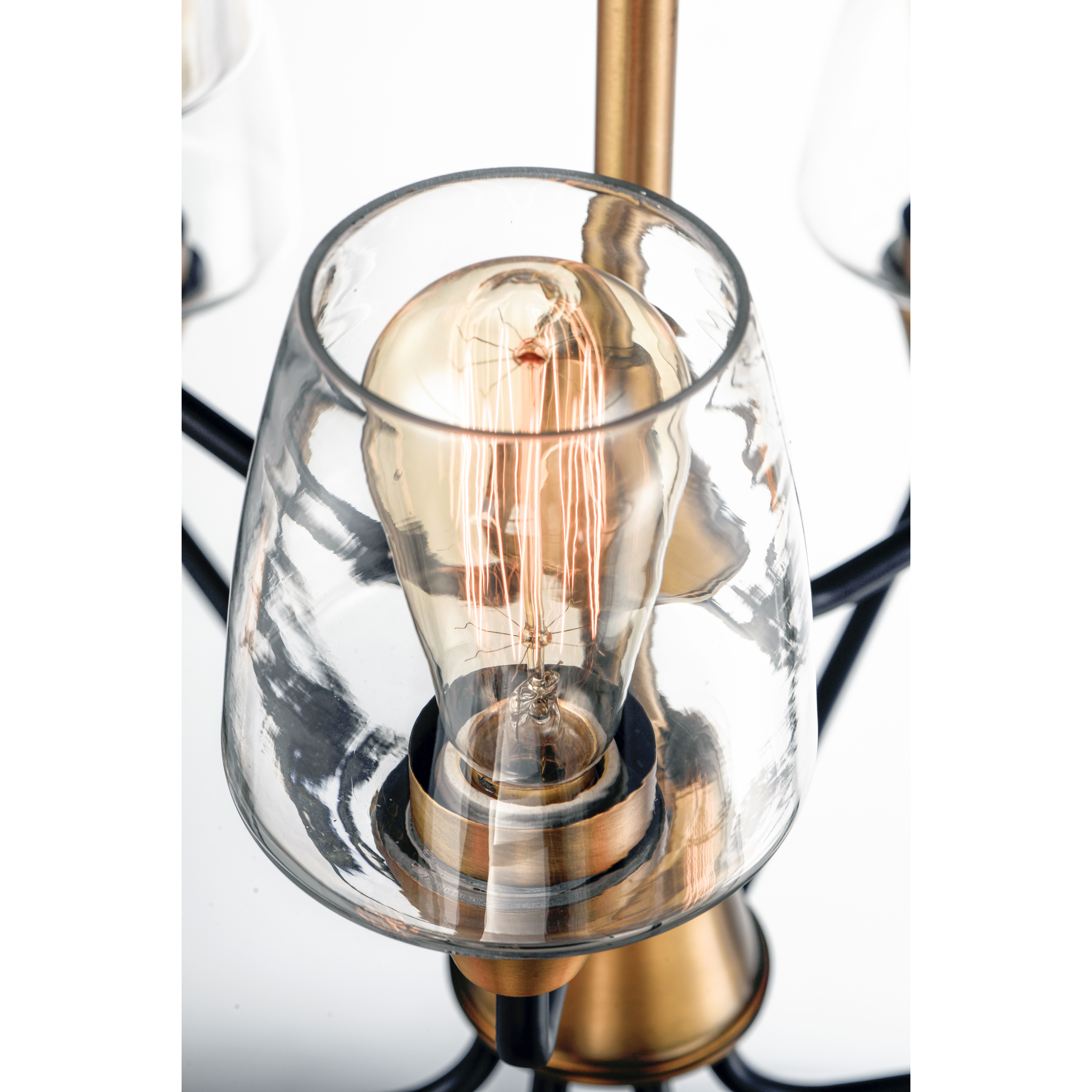 Goblet 9 Light 27 inch Bronze/Antique Brass Multi-Tier Chandelier Ceiling Light in Bronze and Antique Brass