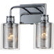 Filigree 2 Light 11.5 inch Polished Chrome Bath Vanity Wall Light