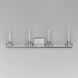 Pinn 4 Light 30 inch Satin Nickel Bath Vanity Wall Light