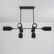 Pompeii 8 Light 49.5 inch Lava and Black Linear Pendant Ceiling Light