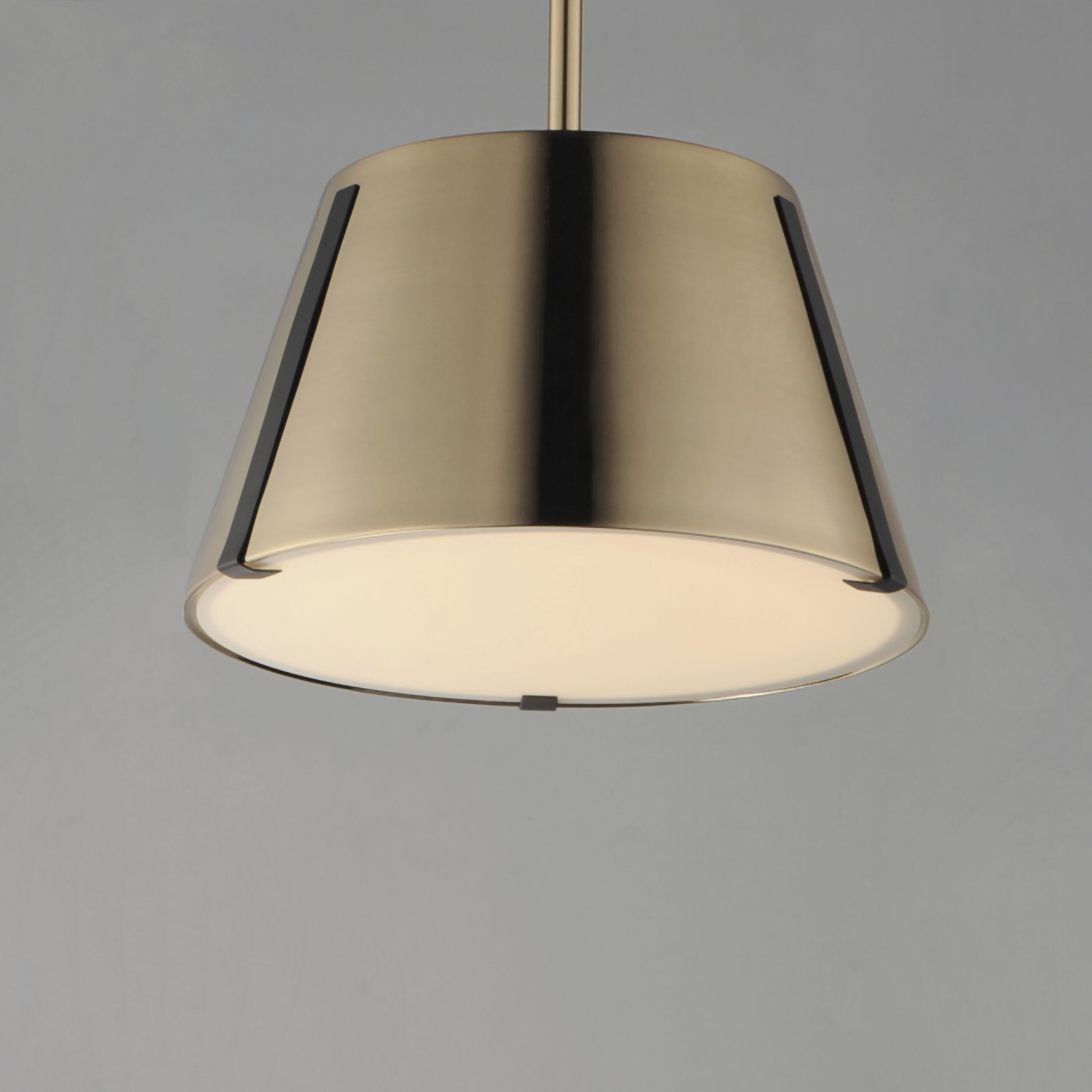 Carlo LED 13.75 inch Dark Bronze/Leather/Heritage Brass Single Pendant Ceiling Light