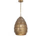 Gilda 1 Light 14 inch Antique Brass Single Pendant Ceiling Light