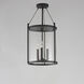 Belfry 3 Light 13 inch Black Outdoor Pendant in Clear