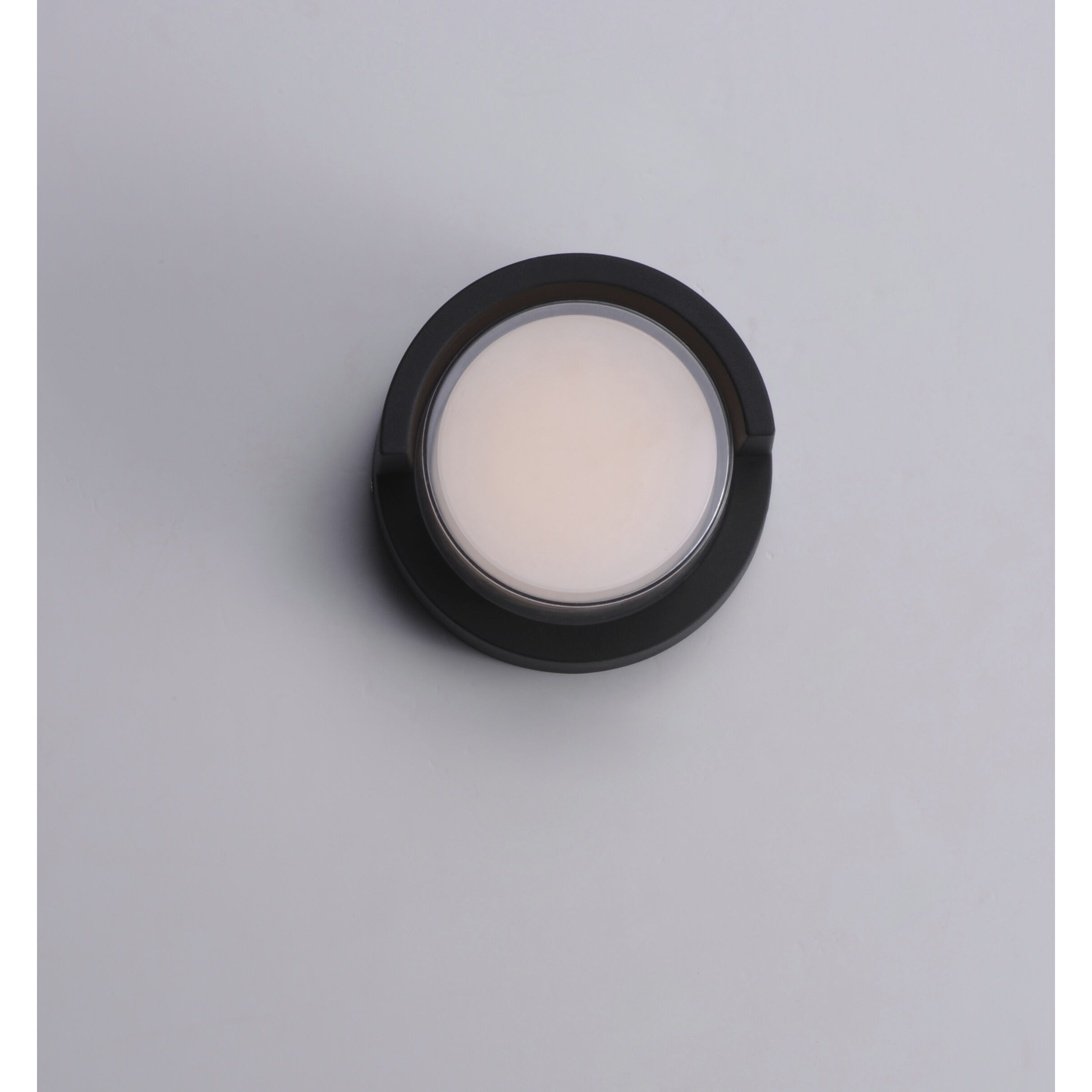 Eyebrow LED 7 inch Black Outdoor Wall Mount