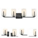 Dart 4 Light 29.75 inch Black Bath Vanity Wall Light