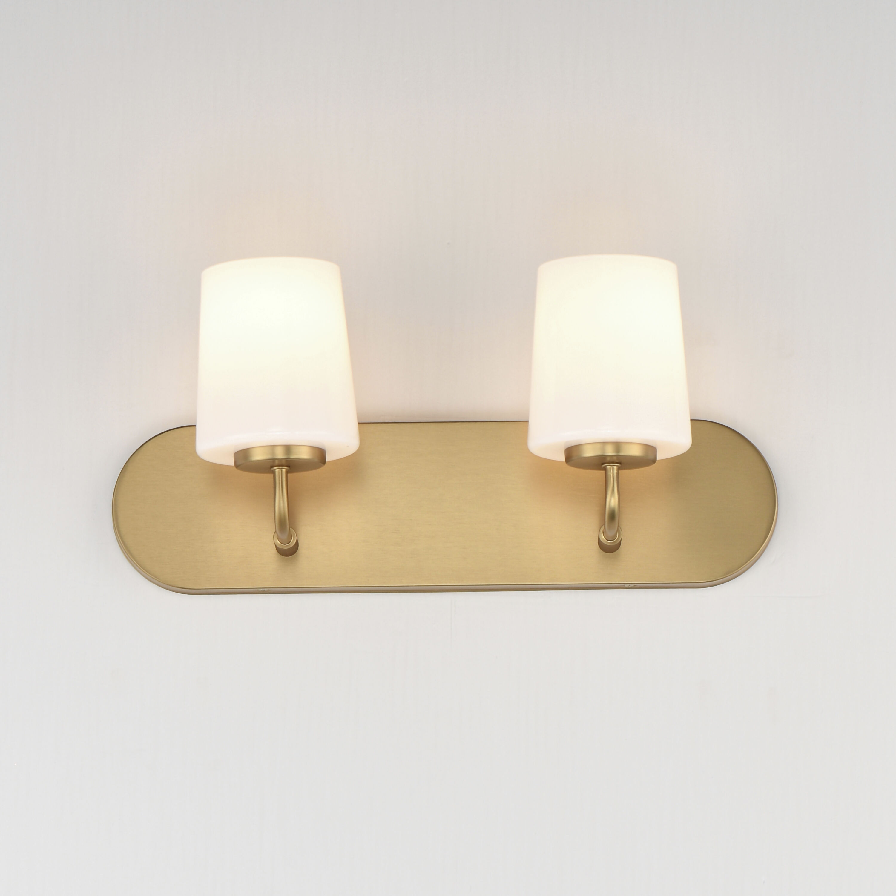 Durham 2 Light 18 inch Natural Aged Brass Bath Vanity Wall Light