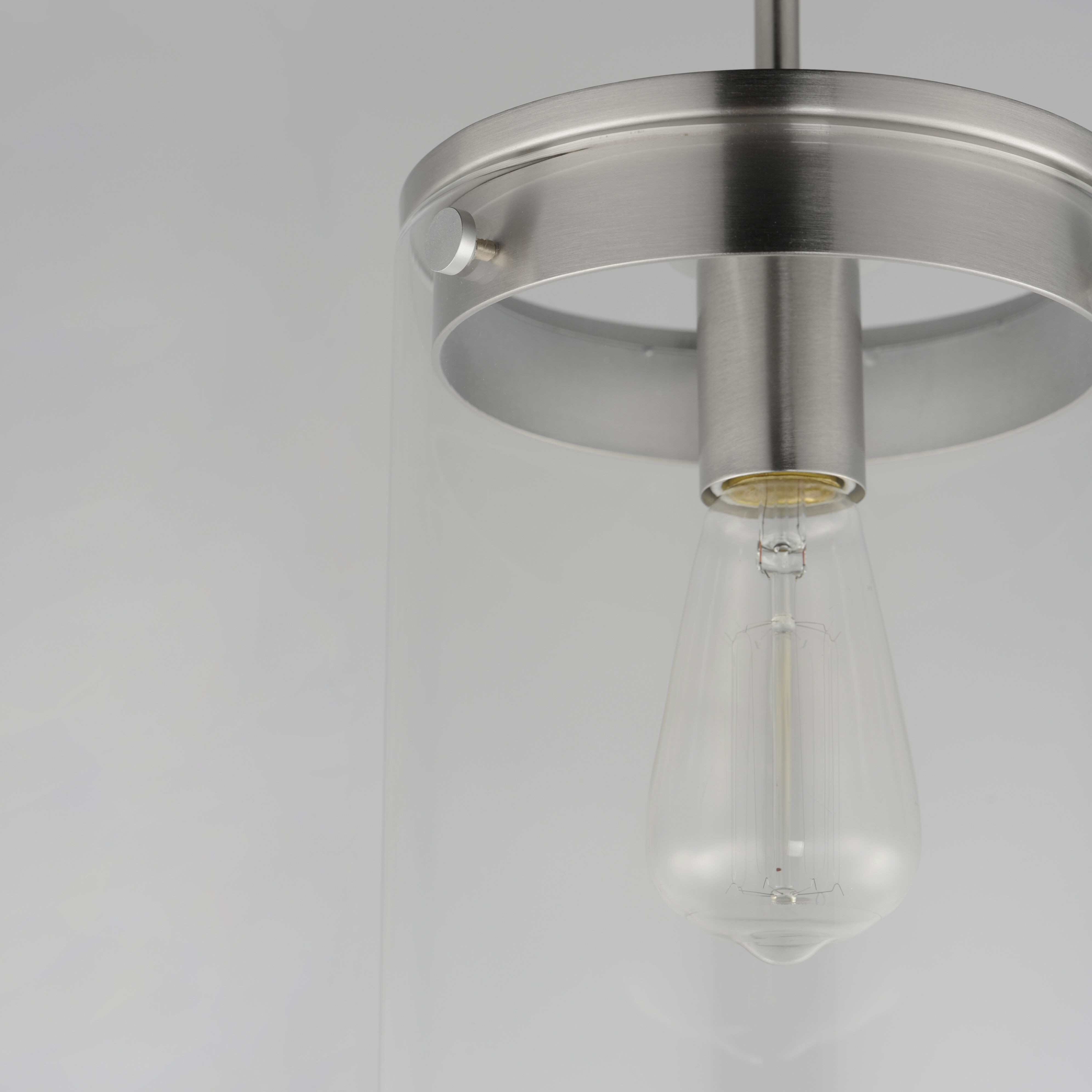 Pinn 1 Light 8 inch Satin Nickel Single Pendant Ceiling Light