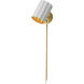 Primrose 1 Light 6 inch Gold Leaf Wall Sconce Wall Light in Matte White