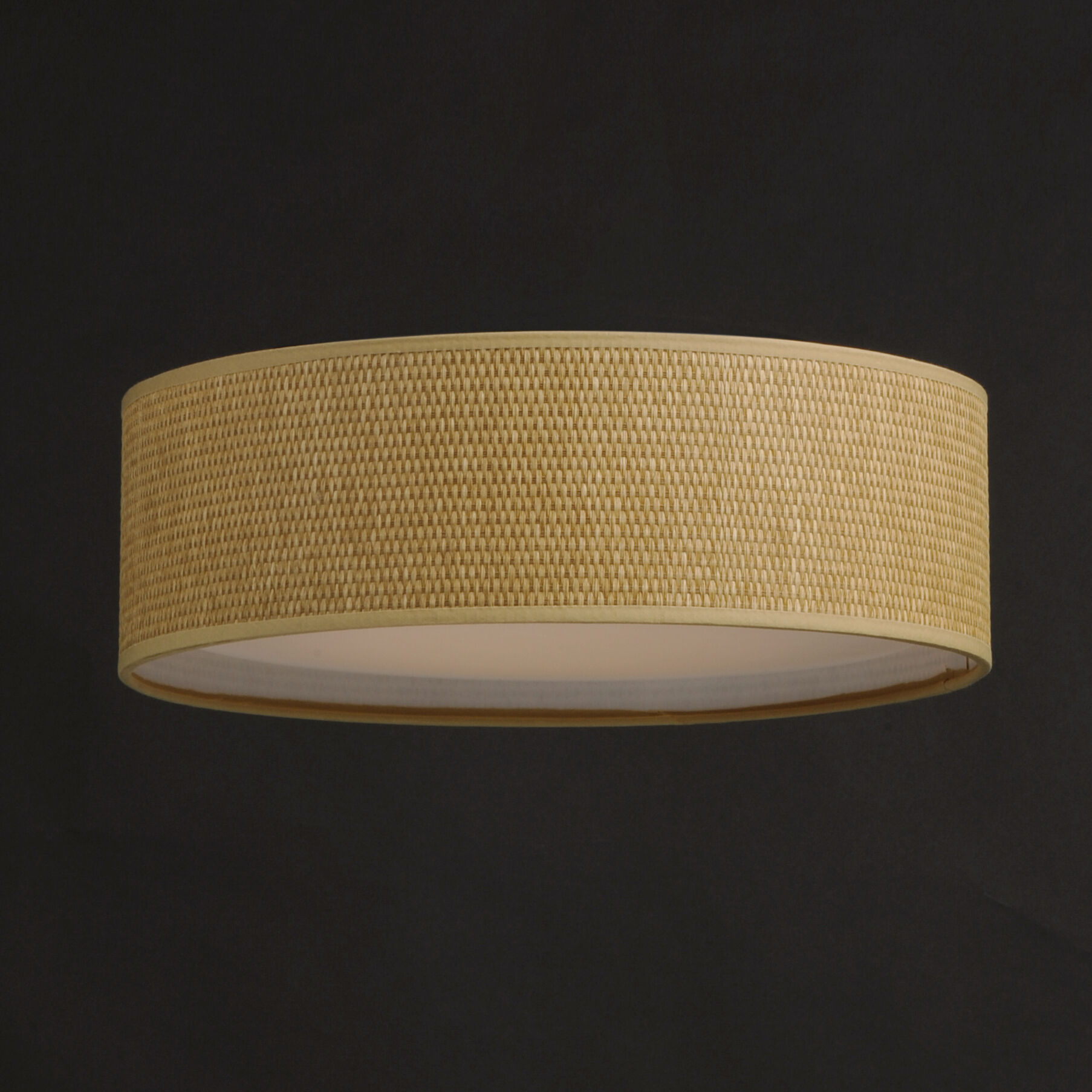 Prime LED 16 inch Flush Mount Ceiling Light in Grass Cloth