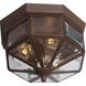 Maxim 3 Light 9.5 inch Satin Nickel Flush Mount Ceiling Light