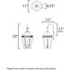 Oxford 2 Light 23 inch Black Outdoor Wall Mount