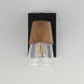 Carpenter 1 Light 4.75 inch Walnut and Black Bath Vanity Wall Light