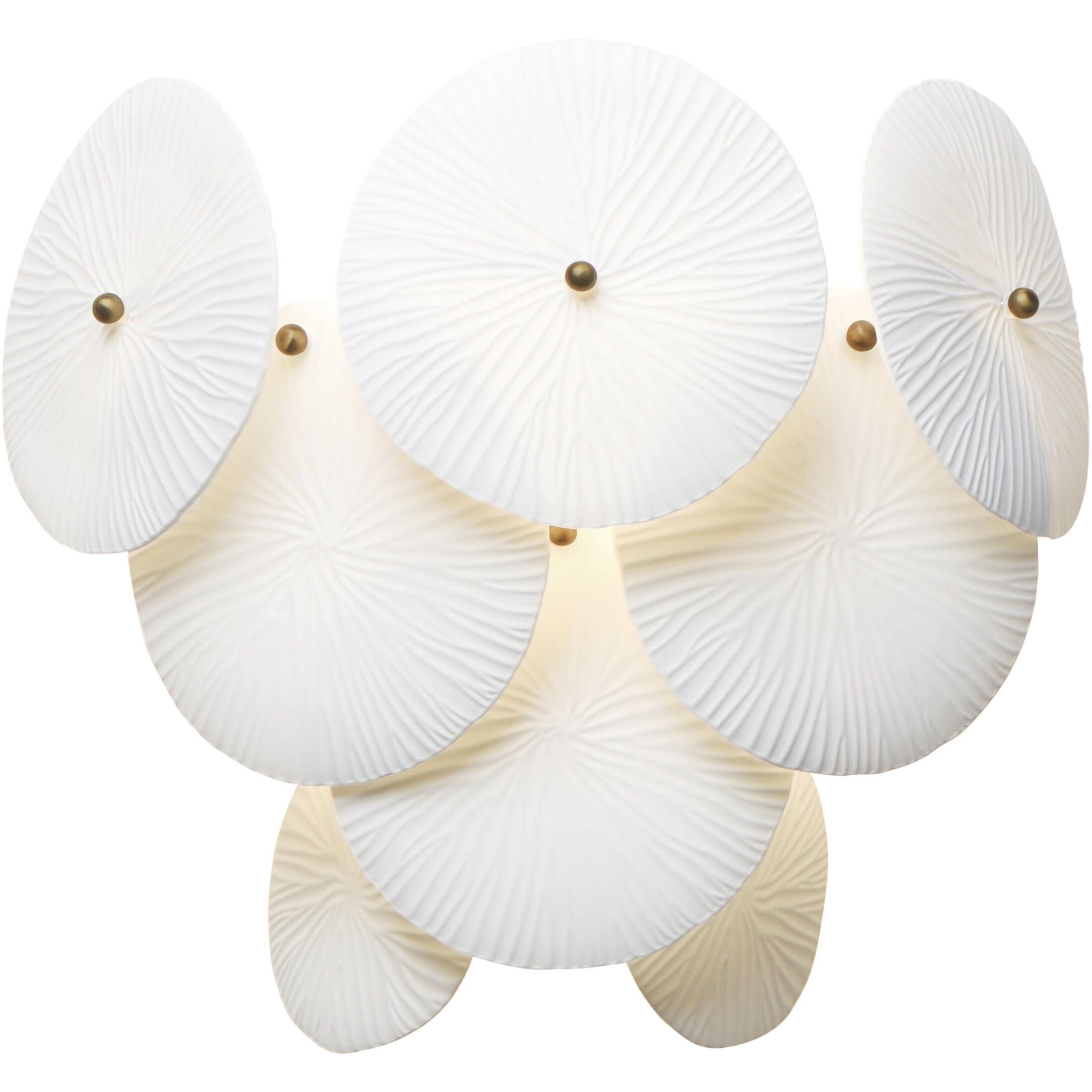 Isla 1 Light 12.5 inch Natural Aged Brass Wall Sconce Wall Light in White