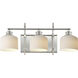 Bisque 3 Light 24 inch Polished Nickel Bath Vanity Wall Light