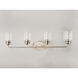 Acadia 4 Light 35 inch Satin Nickel Bath Vanity Wall Light