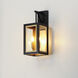 Neoclass 2 Light 18 inch Black and Gold Outdoor Wall Mount