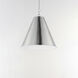 Veritas 1 Light 18 inch Satin Nickel Single Pendant Ceiling Light