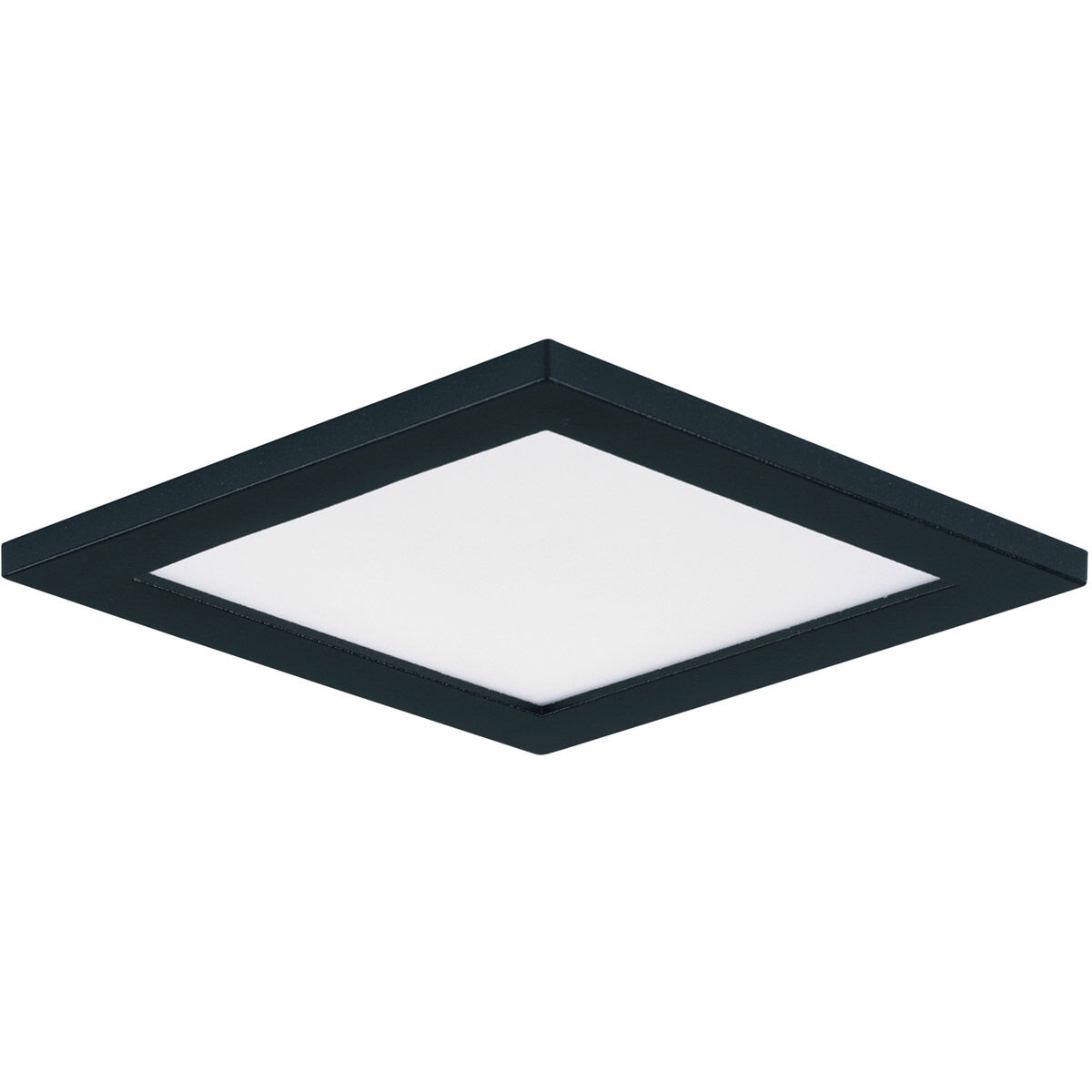 Wafer LED 5 inch Black Flush Mount Ceiling Light 