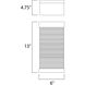 Stackhouse VX LED 13 inch Bronze Outdoor Wall Mount