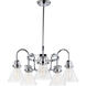Seafarer 5 Light 23.75 inch Polished Chrome Single-Tier Chandelier Ceiling Light in Incandescent Bulb Not Included